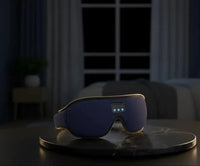 Subcon Audio-Sync blackout sleep mask with integrated Bluetooth speakers for sensory isolation