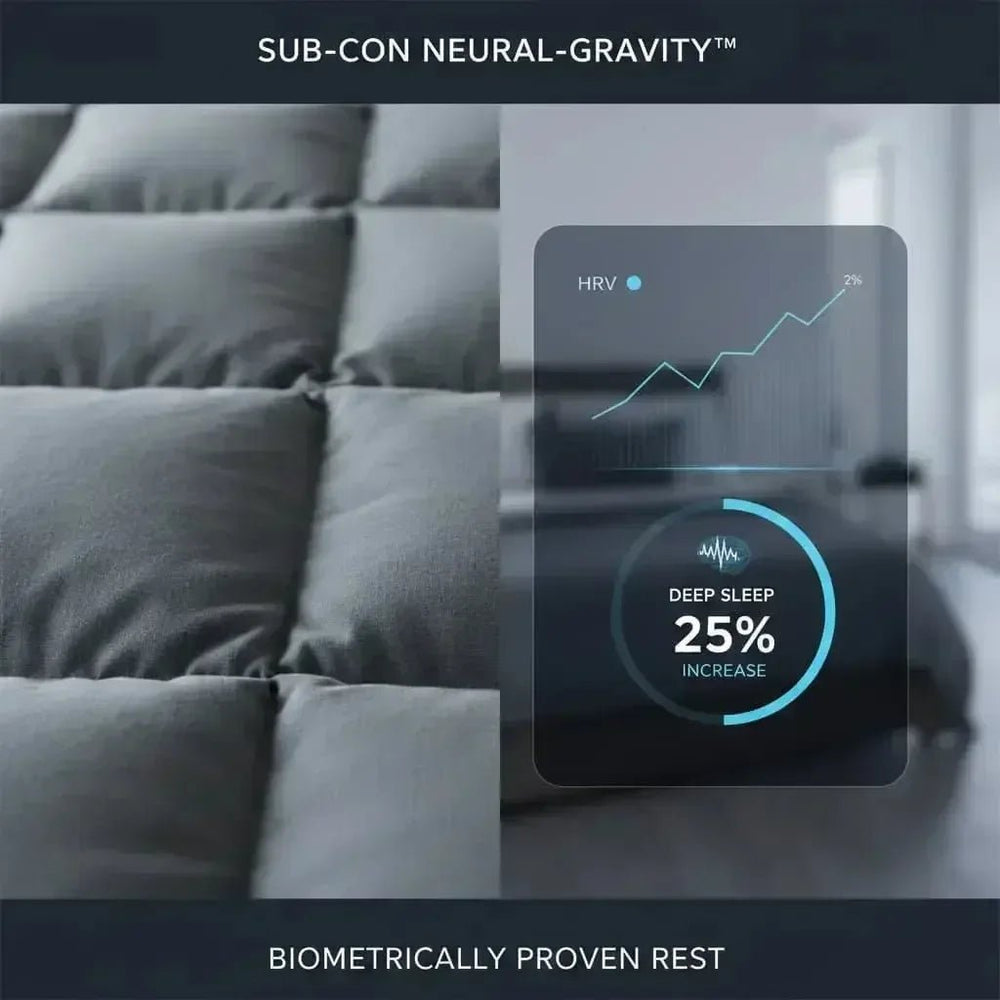 Subcon Neural-Gravity 25lb weighted blanket for deep pressure stimulation and anxiety relief